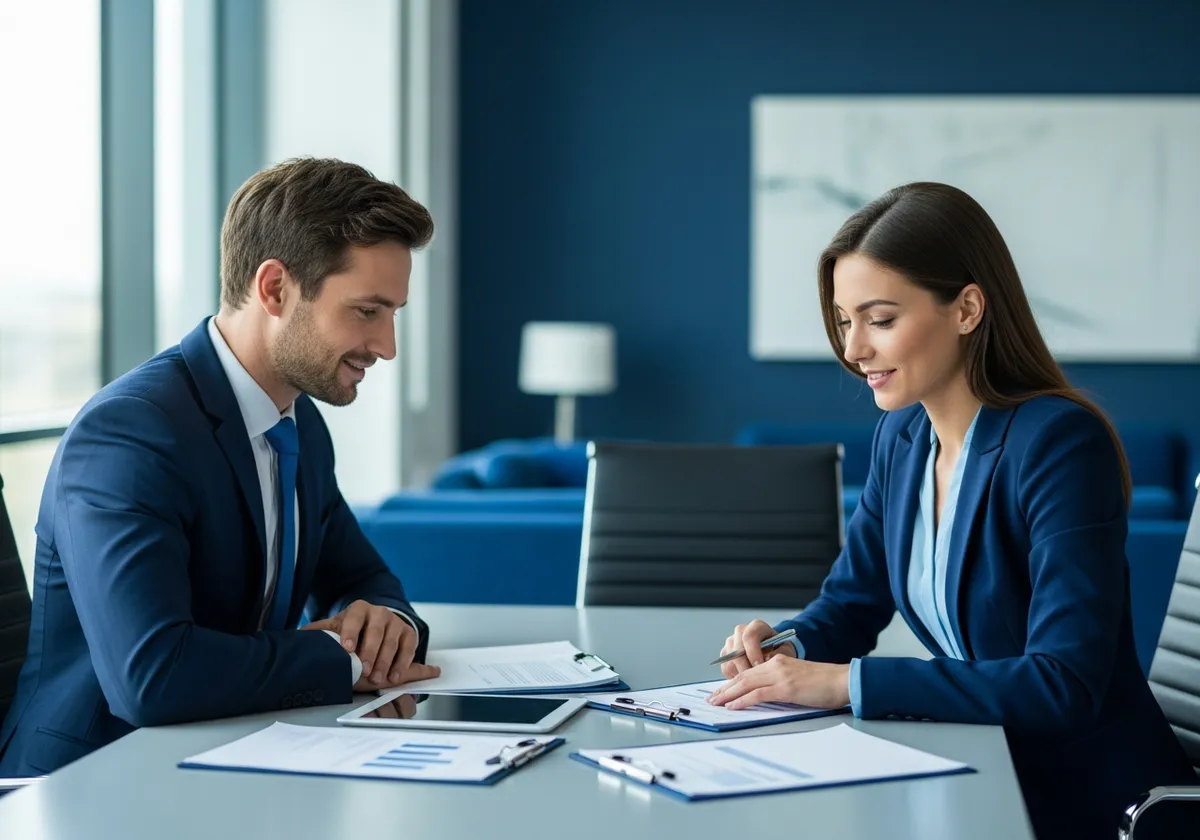 WorkPlace HR consultants reviewing documents together