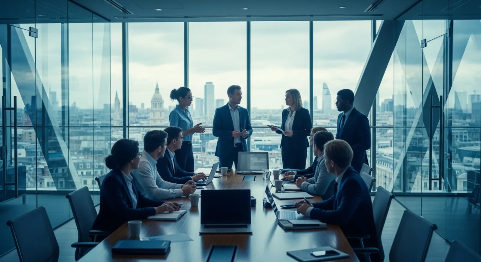 The WorkPlace HR team in discussion at a modern office